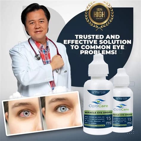 Opticare Miracle Eye Drops and Lutein 15ml/30ml (without box) .